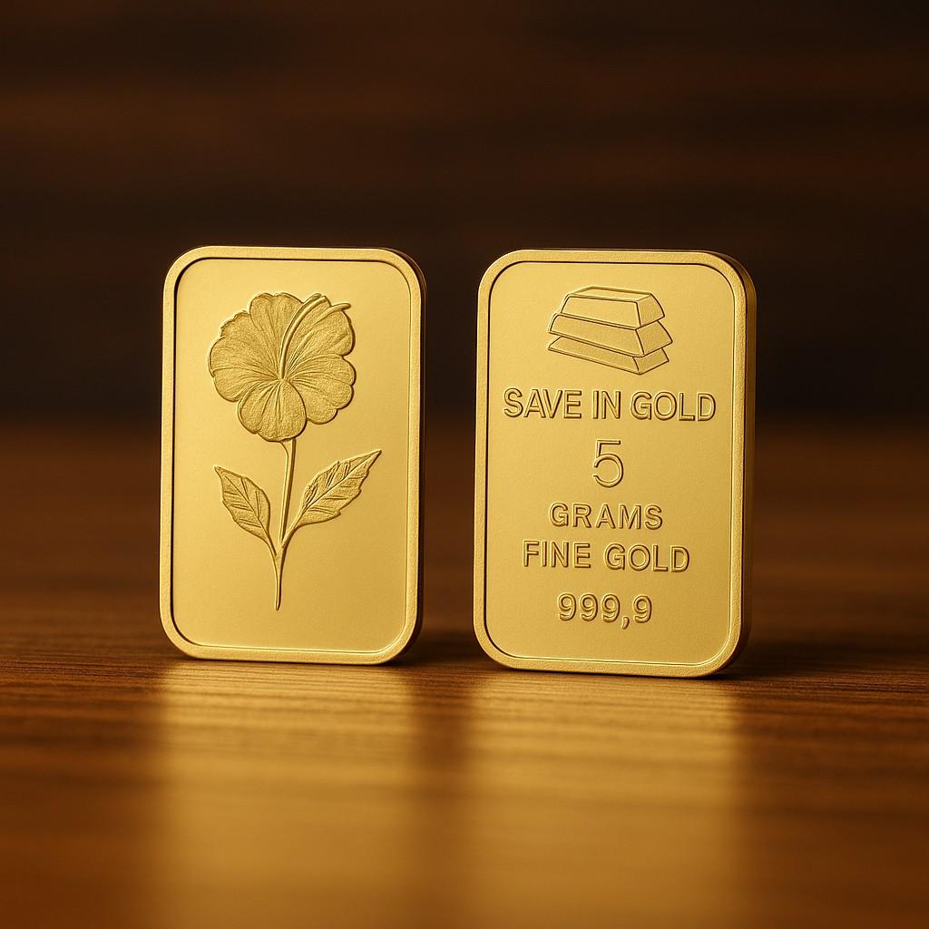 5 Grams Gold Bar