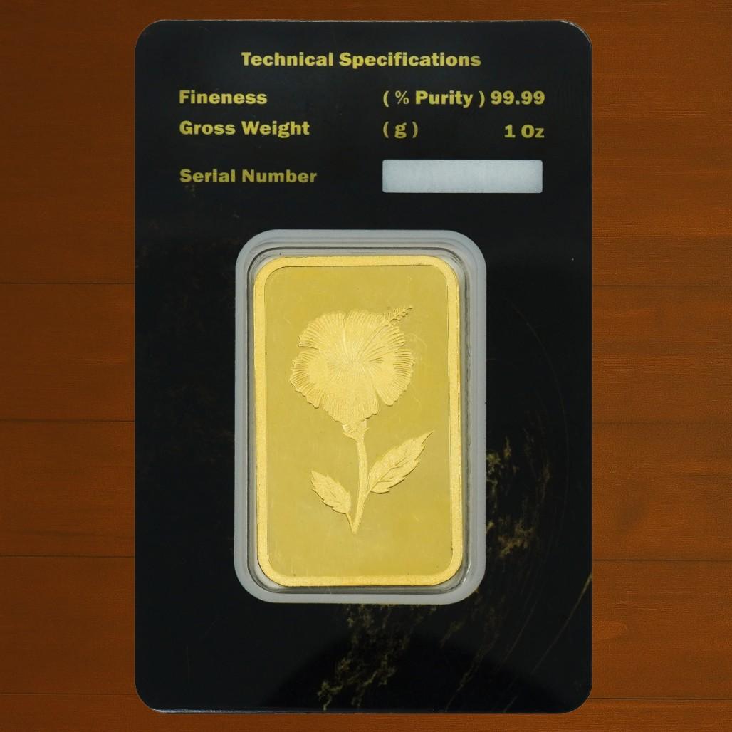 سبيكة ذهب أزهار وزن 1 أونصة