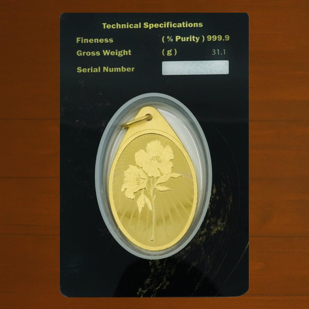 قلادة زهرة أنيقة وزن 1 أونصة