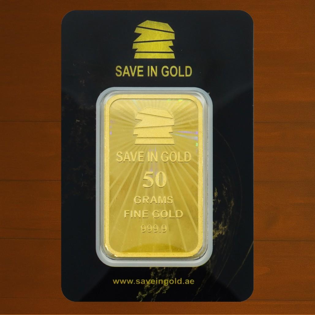 سبيكة ذهب أزهار وزن 50 جرام