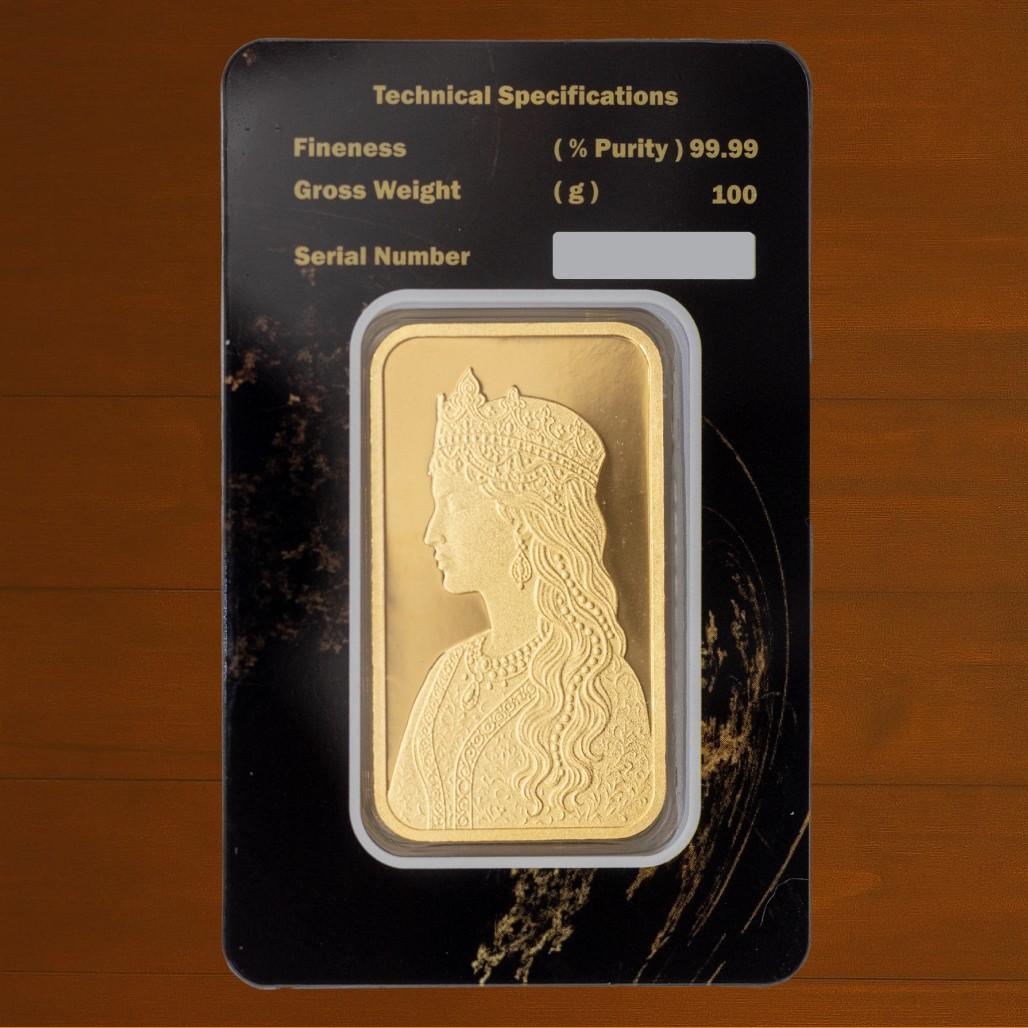 سبيكة ذهب السلطانة وزن 100 جرام