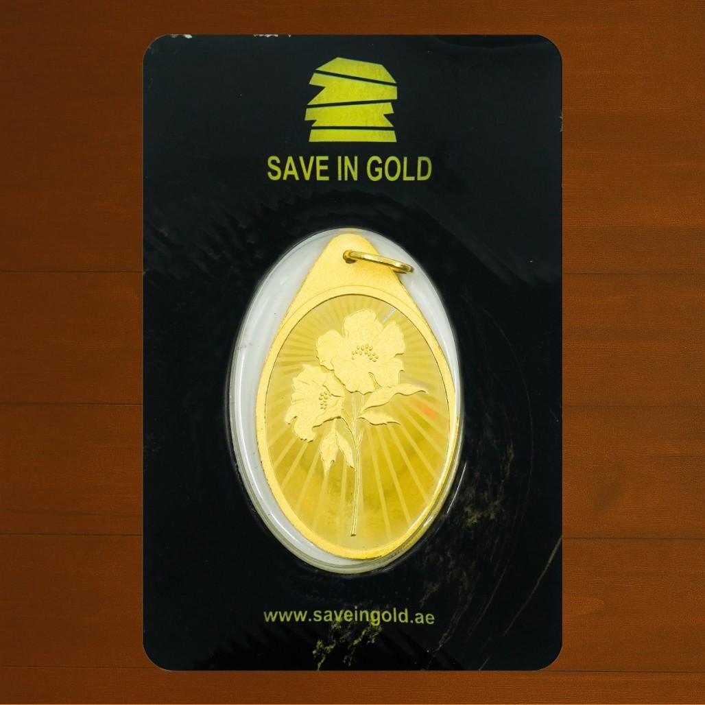 قلادة زهرة أنيقة وزن 1/2 تروي