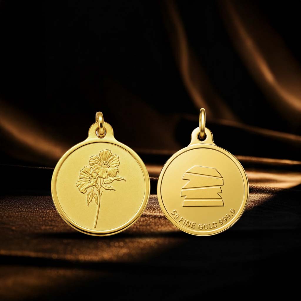 5 Grams Elegant Flower Pendant 