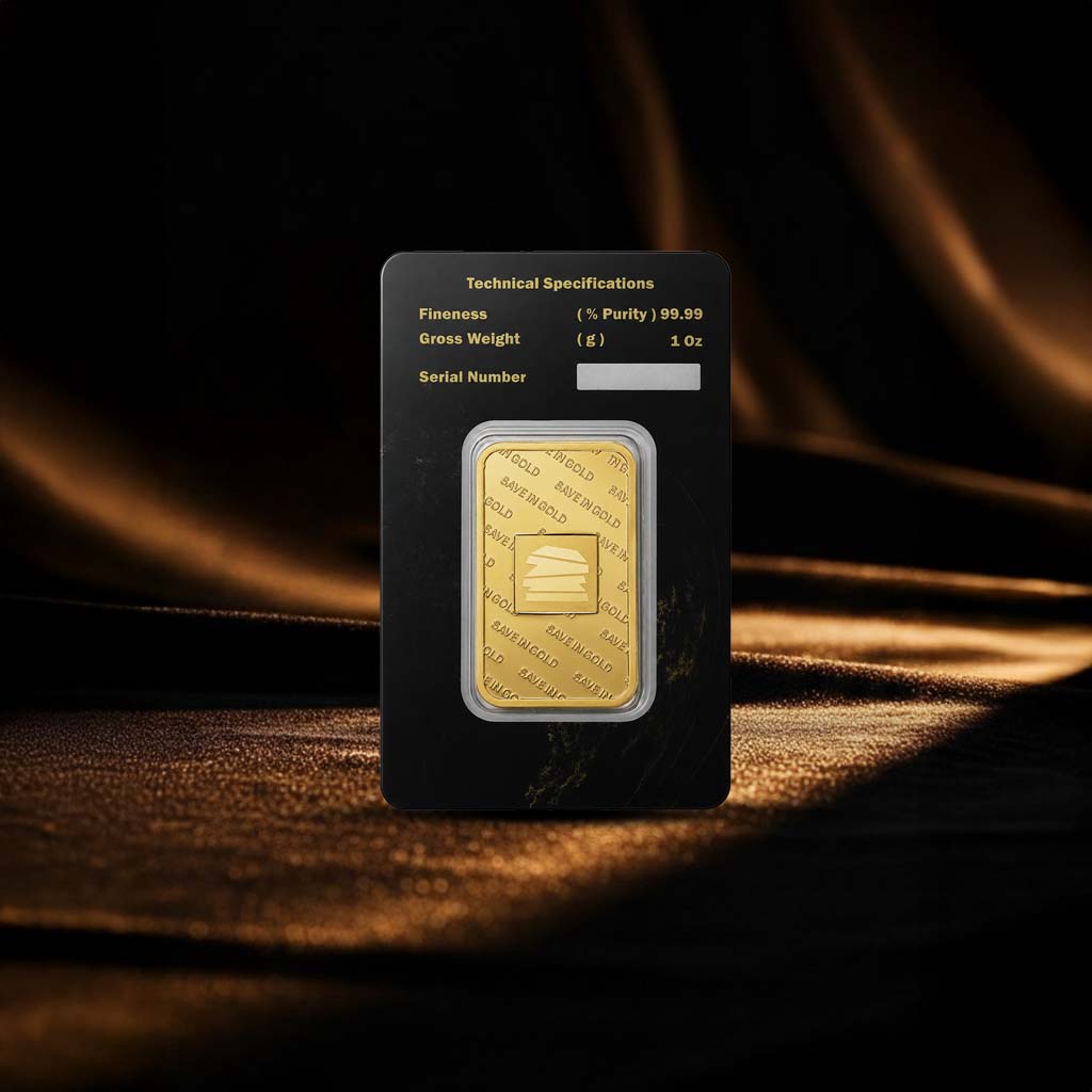 1 Ounce Gold Bar - Save in Gold