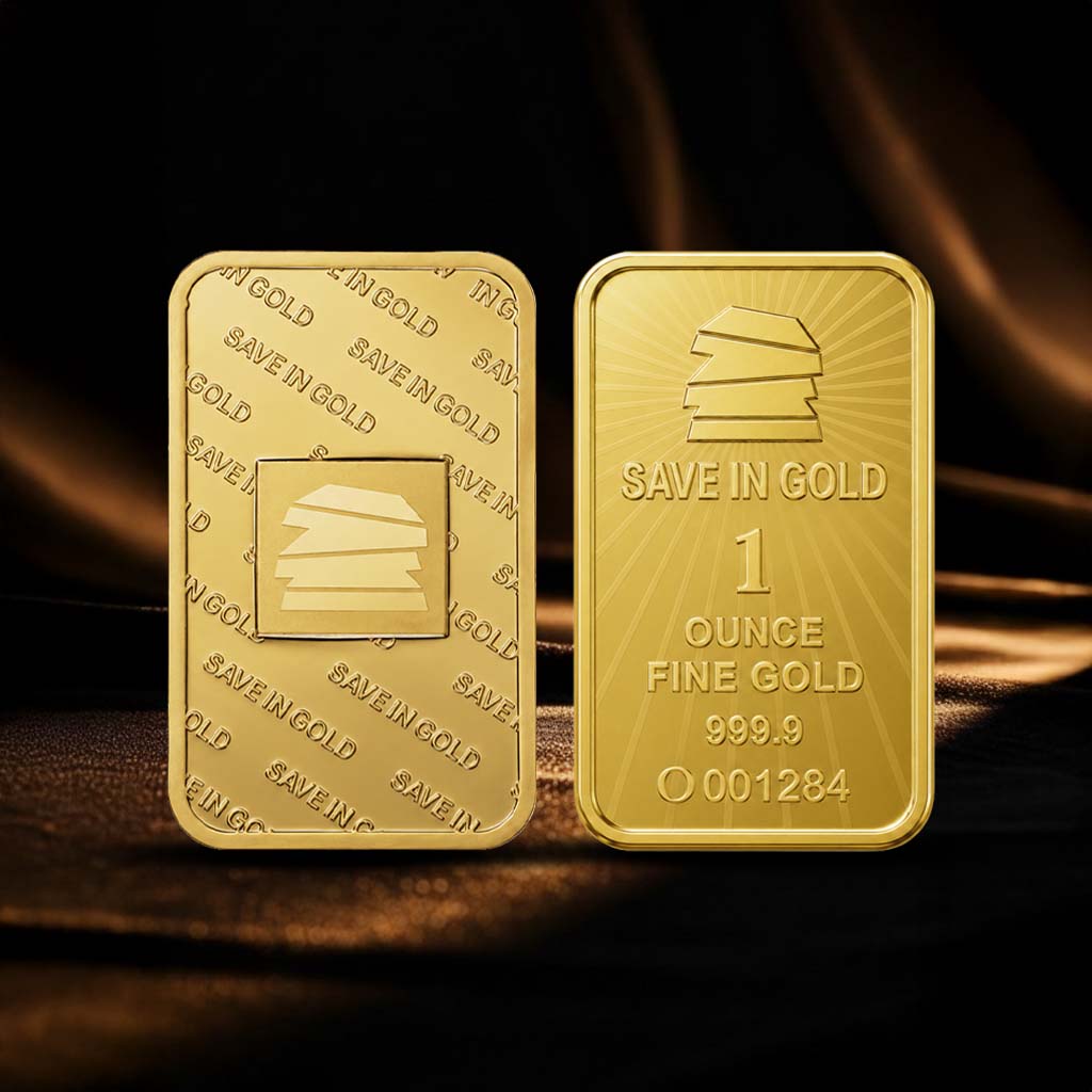 1 Ounce Gold Bar - Save in Gold