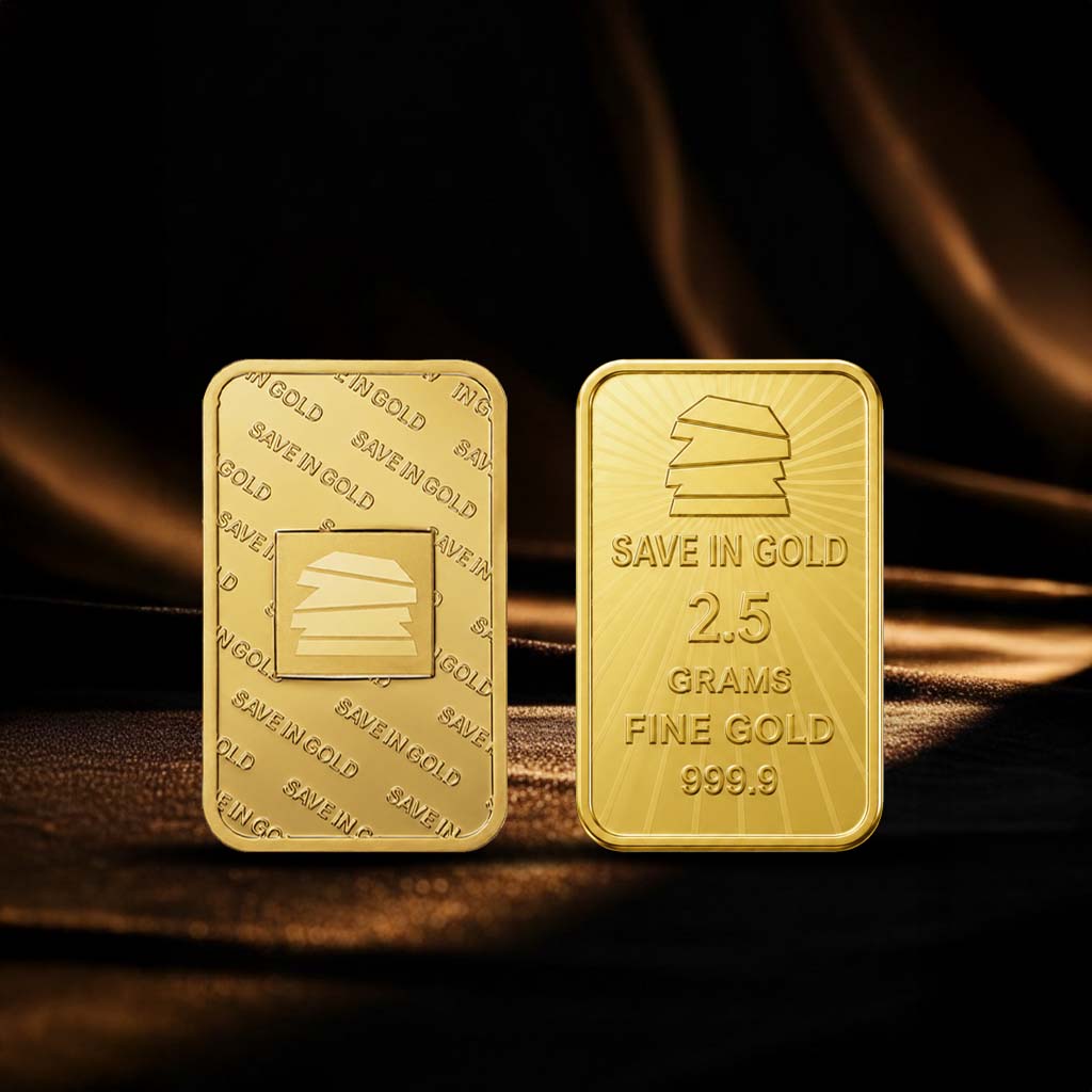 2.5 Grams Gold Bar - Save in Gold