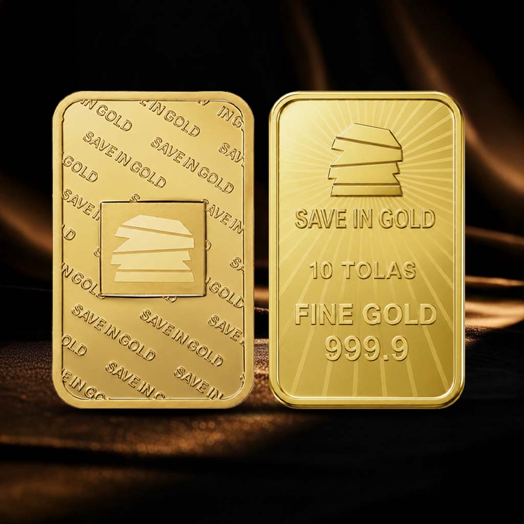 10 Tolas Gold Bar - Save in Gold