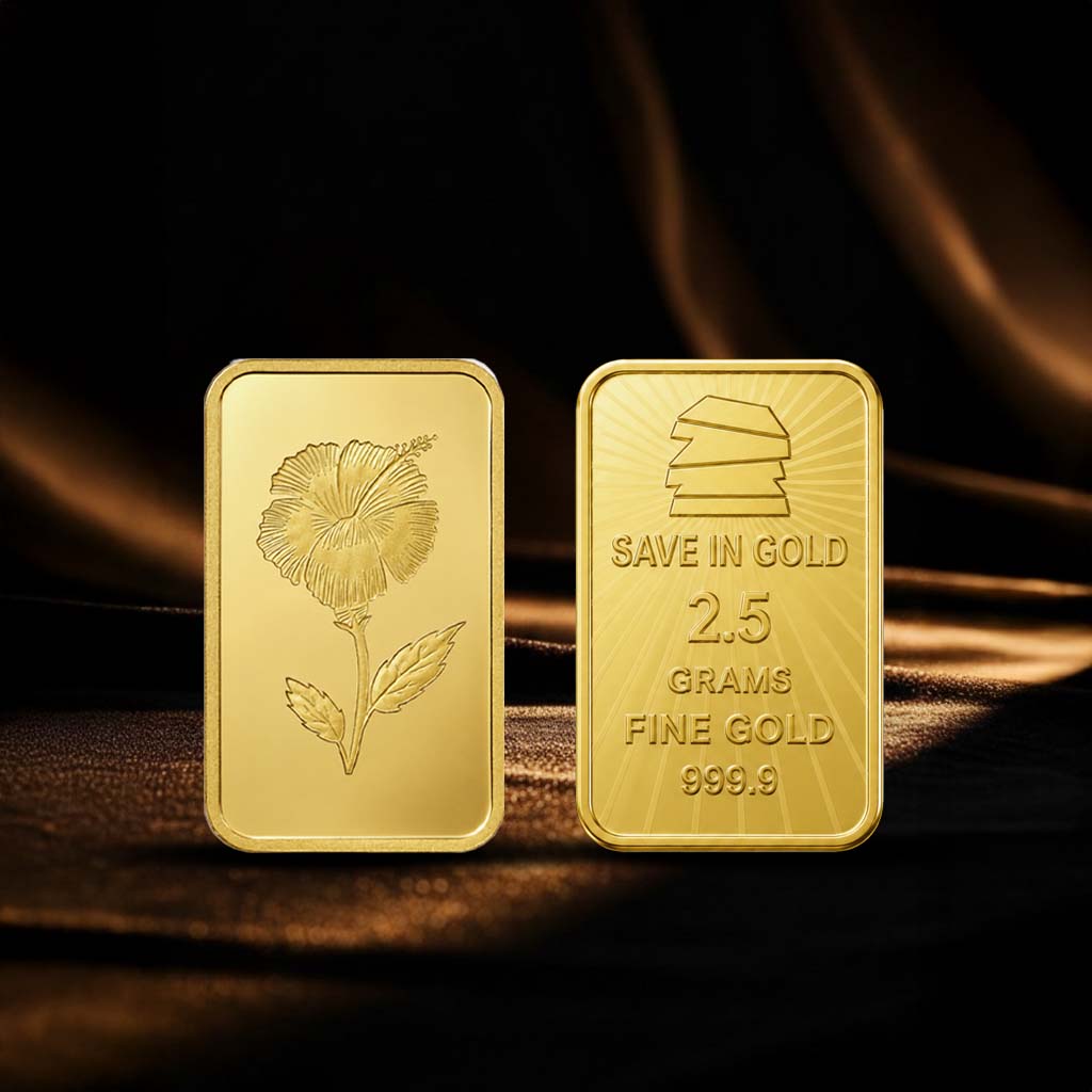 2.5 Grams Flower Gold Bar