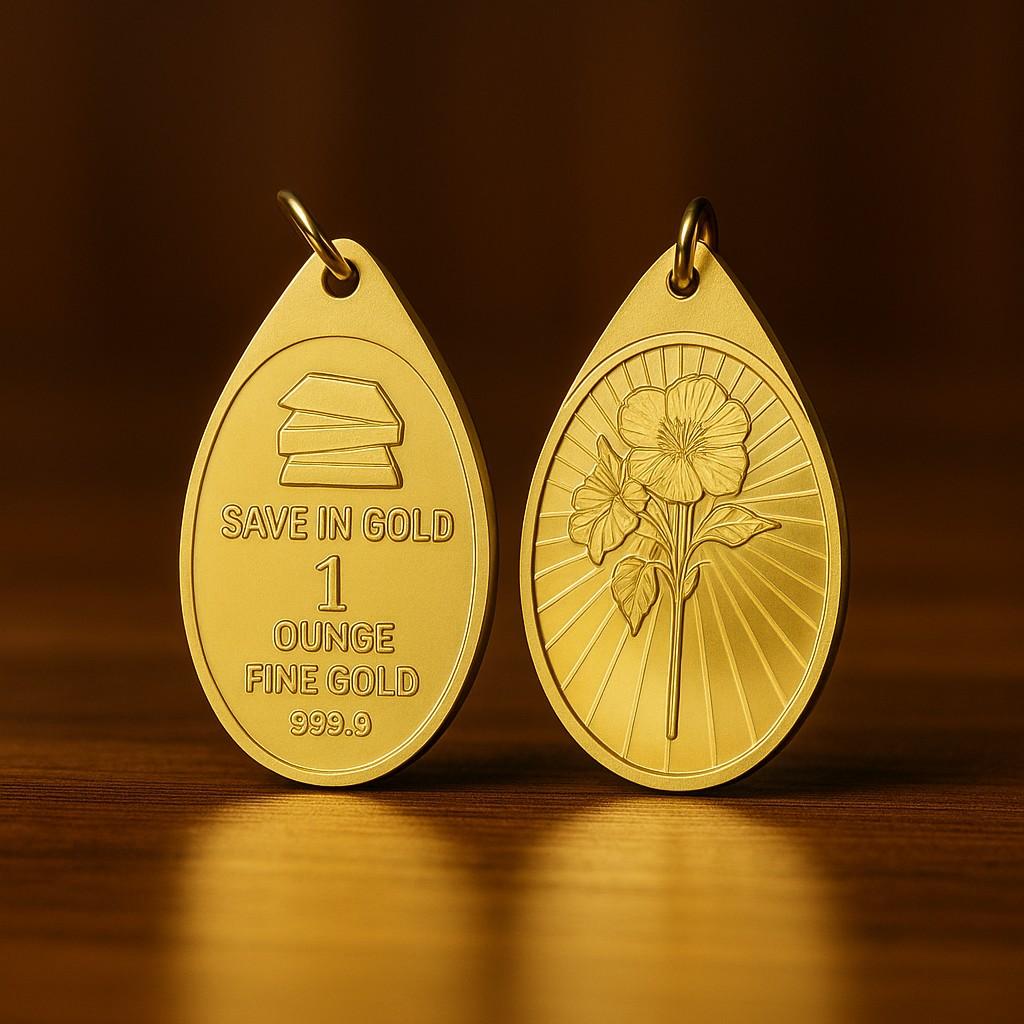 Save in Gold 1 Ounce Pendant Style Fine Gold - 999.9 Purity