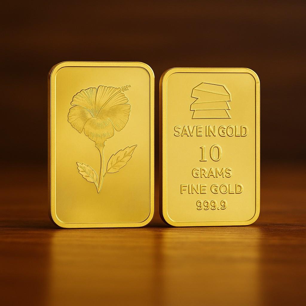 Save in Gold 10 Grams Fine Gold Bar - 999.9 Purity